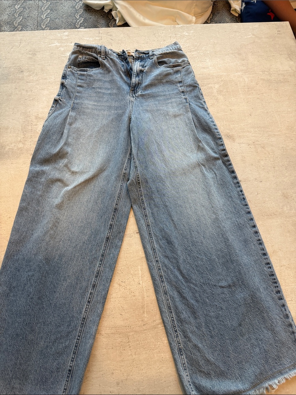 Chelsea & Violet Light Blue Wide-Leg Jeans